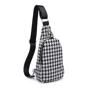 Product Image of Moda Luxe Regina Sling Backpack 842017133384 View 6 | Black White