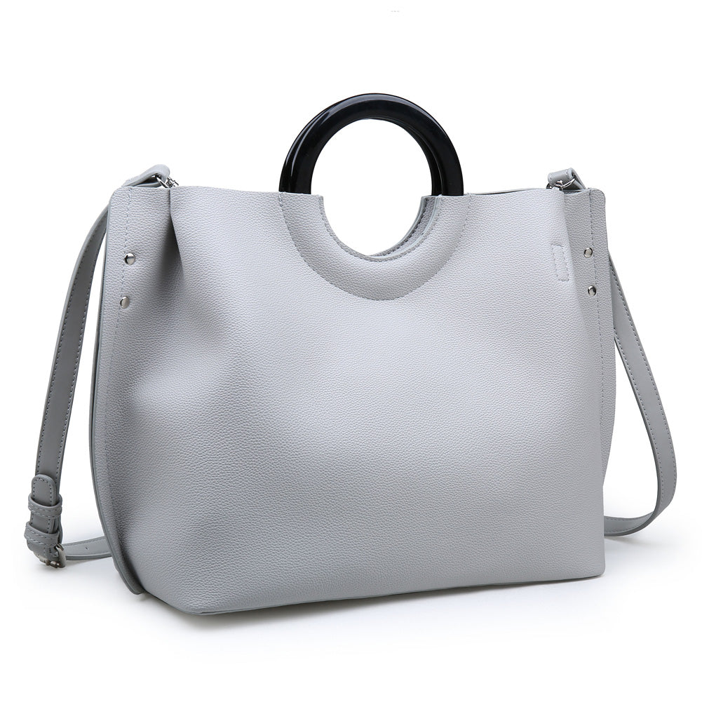 Product Image of Moda Luxe Rebecca Satchel 842017114482 View 6 | Grey