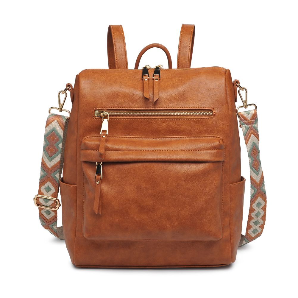 Product Image of Moda Luxe Riley Backpack 842017129417 View 5 | Tan