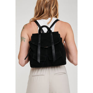Woman wearing Black Moda Luxe Charlie Backpack 842017127024 View 2 | Black