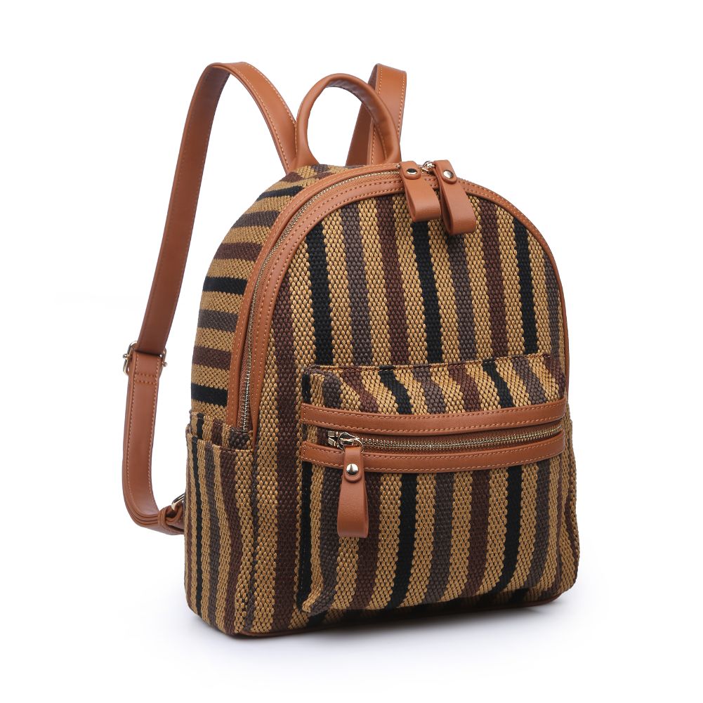 Product Image of Moda Luxe Trent Backpack 842017124450 View 6 | Tan