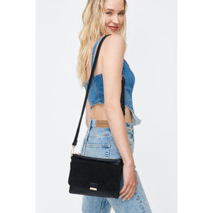 Woman wearing Black Moda Luxe Hannah Crossbody 842017130260 View 2 | Black