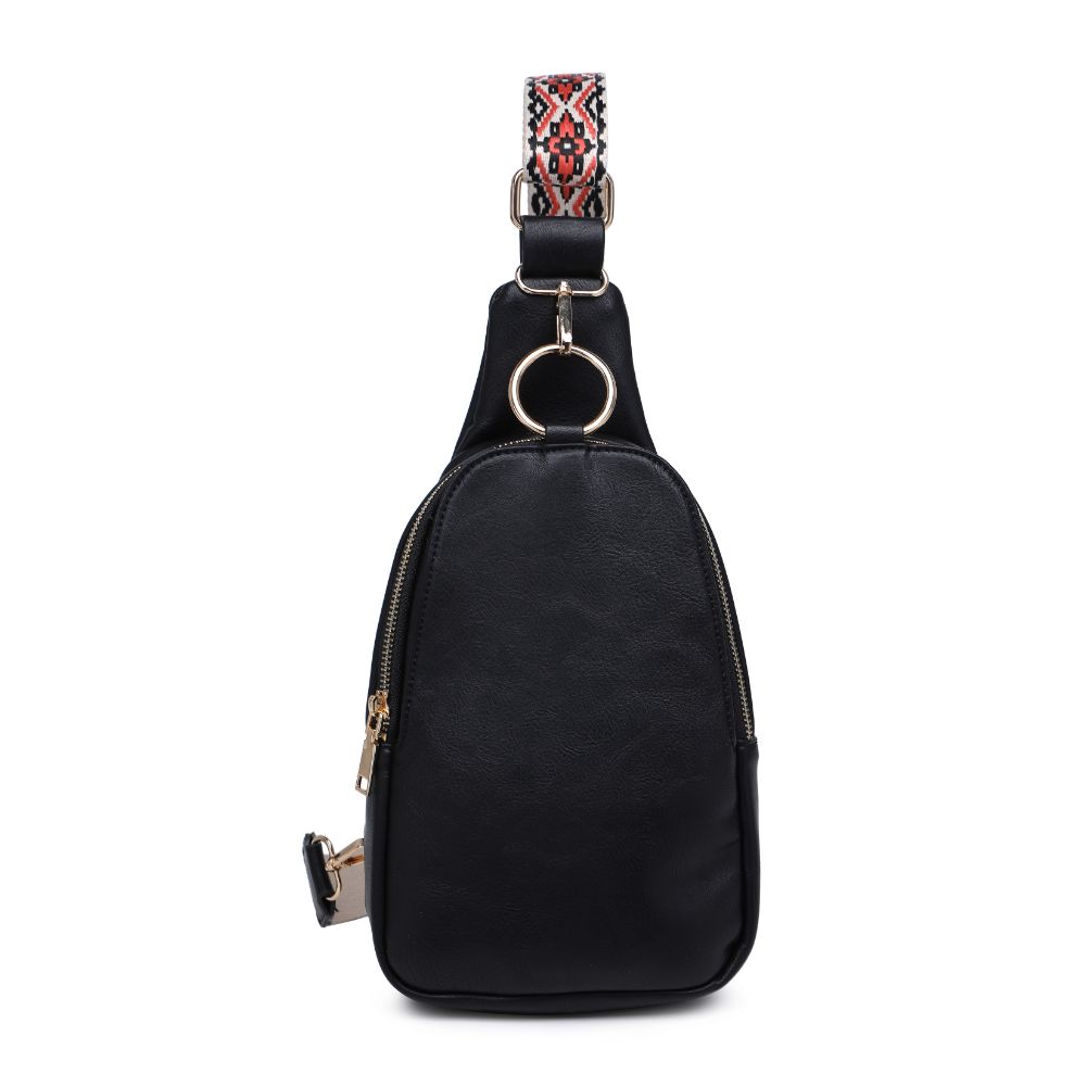 Product Image of Moda Luxe Regina Sling Backpack 842017129523 View 5 | Black