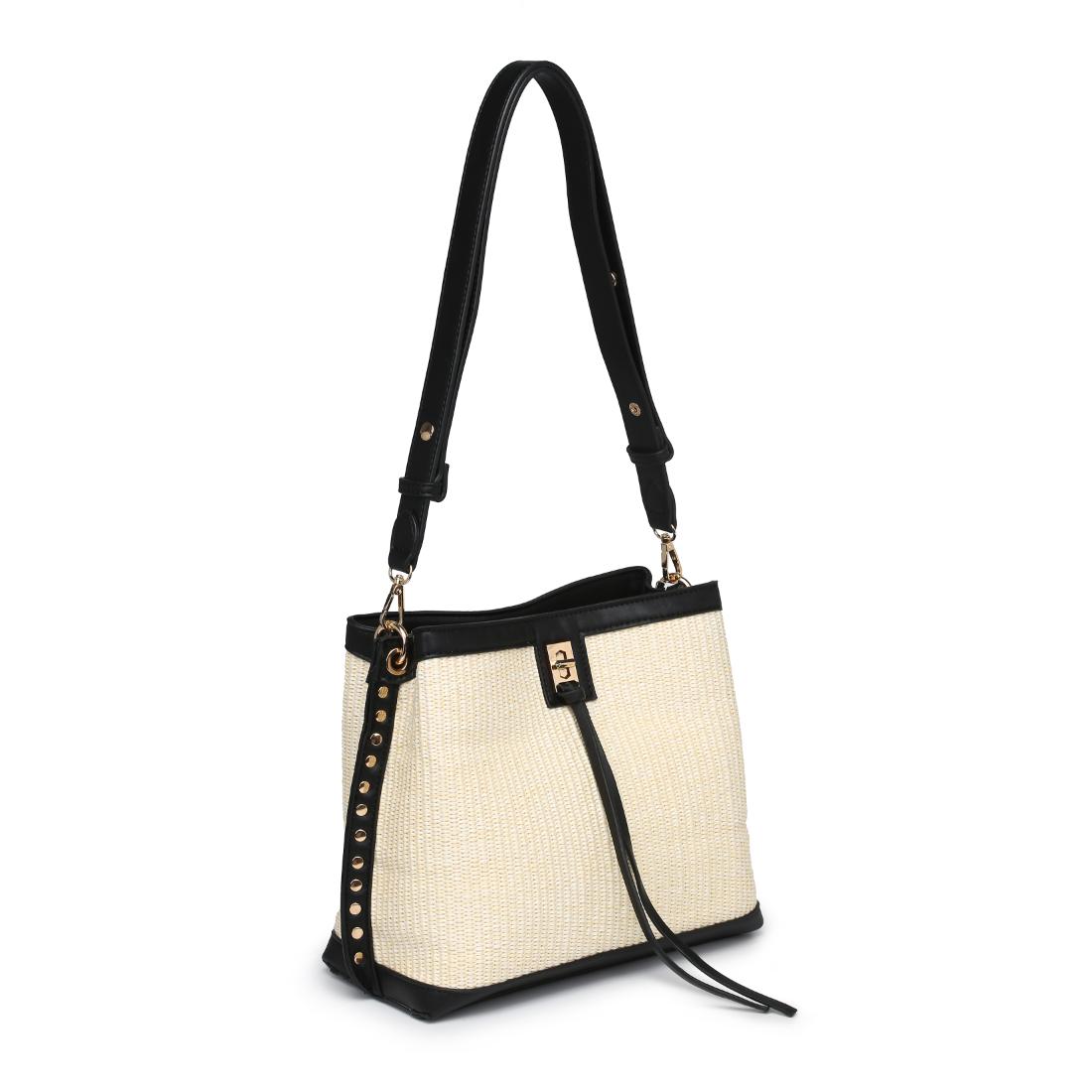 Product Image of Moda Luxe Rina Shoulder Bag 842017138150 View 6 | Ivory Black