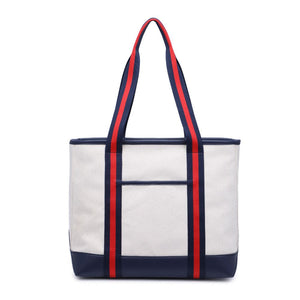 Product Image of Moda Luxe Candace Tote 842017127673 View 5 | Navy