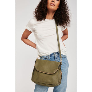 Woman wearing Olive Moda Luxe Dandelion Crossbody 842017101376 View 1 | Olive