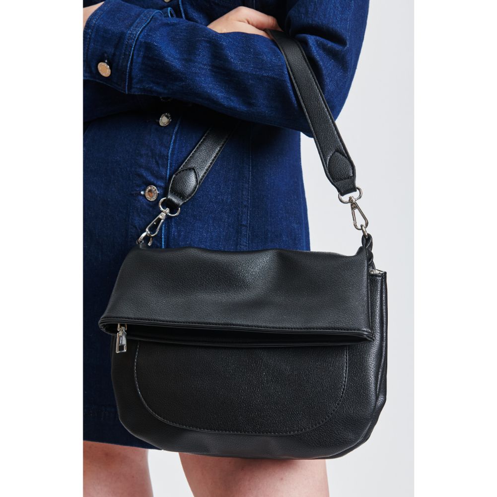 Woman wearing Black Moda Luxe Blake Crossbody 842017132660 View 4 | Black