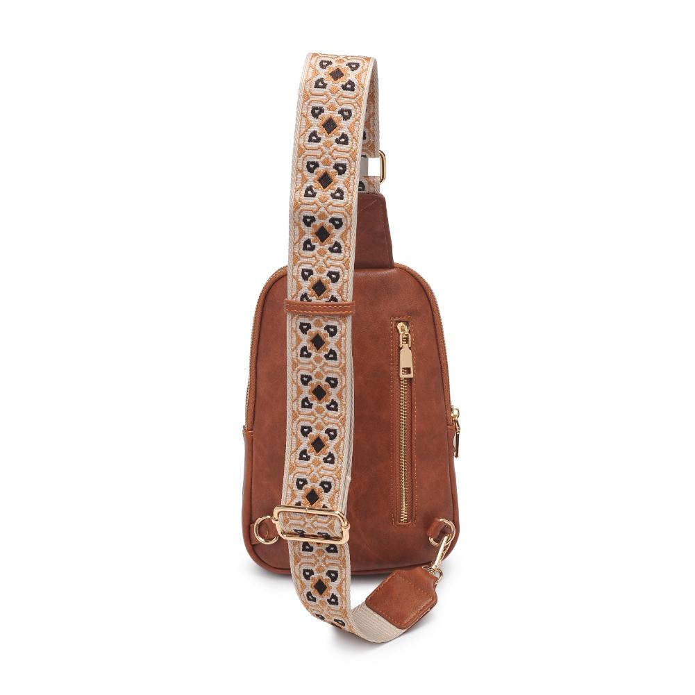 Product Image of Moda Luxe Zuri Sling Backpack 842017135845 View 7 | Tan