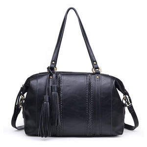 Product Image of Moda Luxe Annette Satchel 842017118275 View 1 | Black