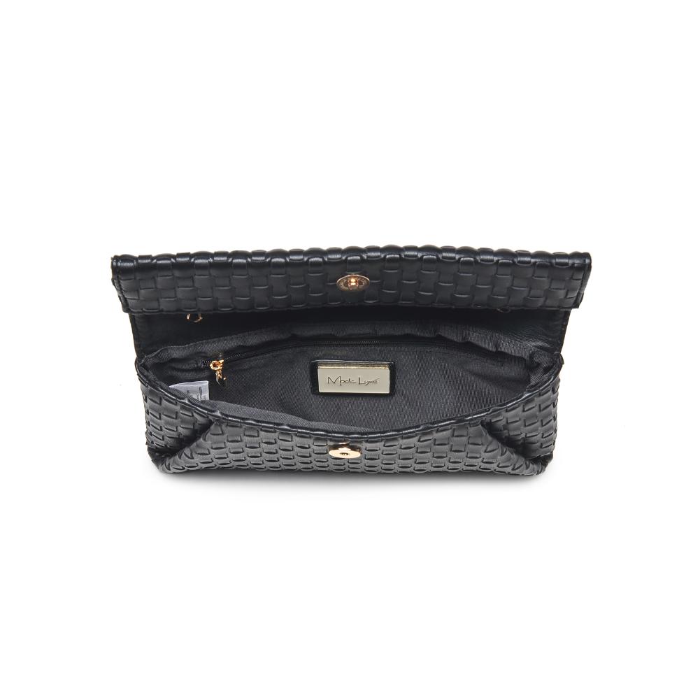 Product Image of Moda Luxe Priscilla Clutch 842017136538 View 4 | Black