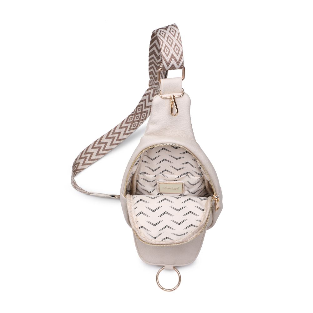 Product Image of Moda Luxe Regina Sling Backpack 842017133346 View 8 | Cream