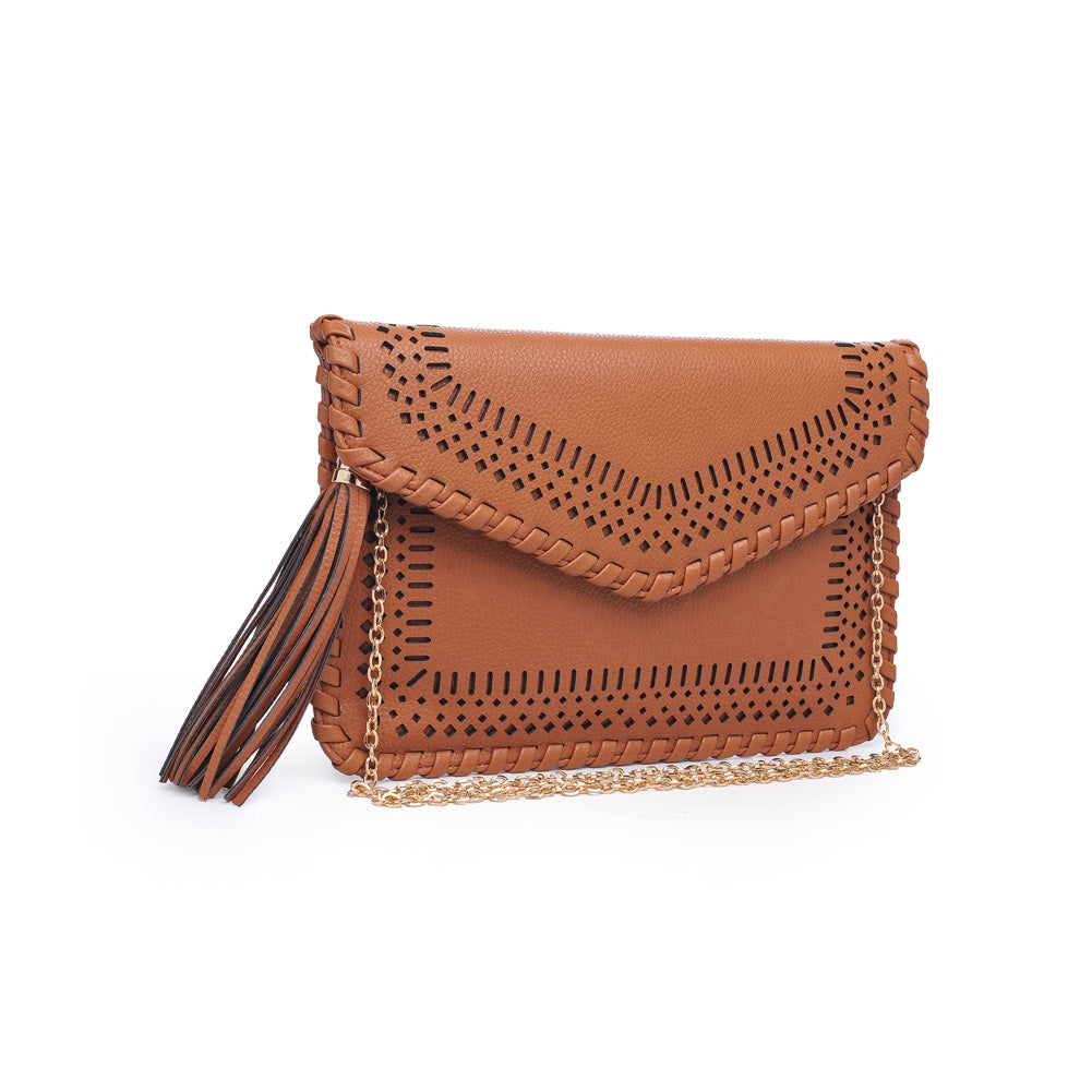 Product Image of Moda Luxe Daisy Clutch 842017118626 View 6 | Tan