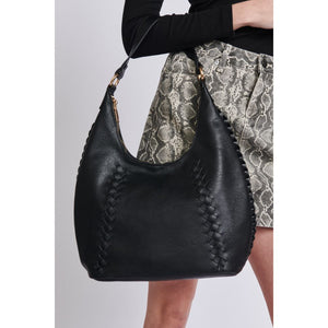 Woman wearing Black Moda Luxe Hadley Hobo 842017129790 View 2 | Black