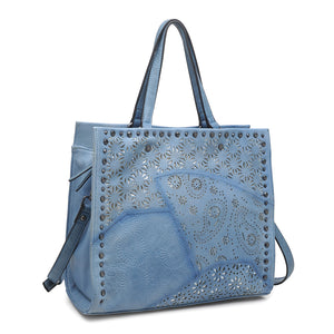 Product Image of Moda Luxe Valerie Tote 842017113775 View 6 | Blue