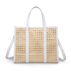 Product Image of Moda Luxe Rosie Tote 842017124115 View 5 | White