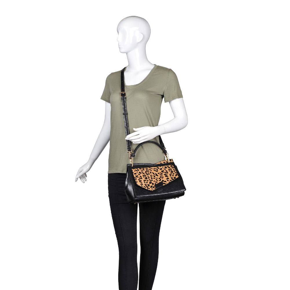 Product Image of Moda Luxe Camila Leopard Satchel 842017121619 View 5 | Leopard