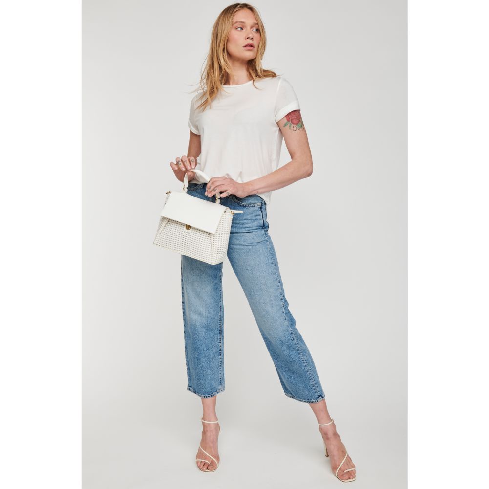 Woman wearing White Moda Luxe Sydney Crossbody 842017124863 View 3 | White