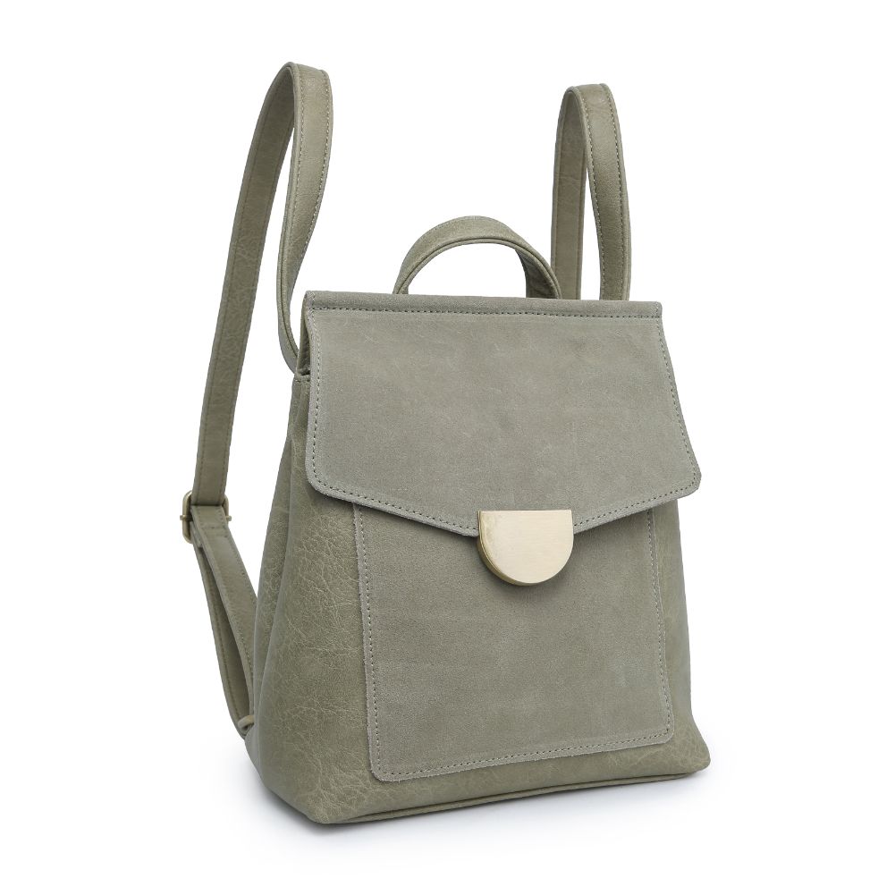 Product Image of Moda Luxe Claudette Backpack 842017127444 View 7 | Sage