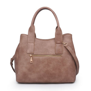 Product Image of Product Image of Moda Luxe Kaitlyn Satchel 842017122340 View 3 | Natural