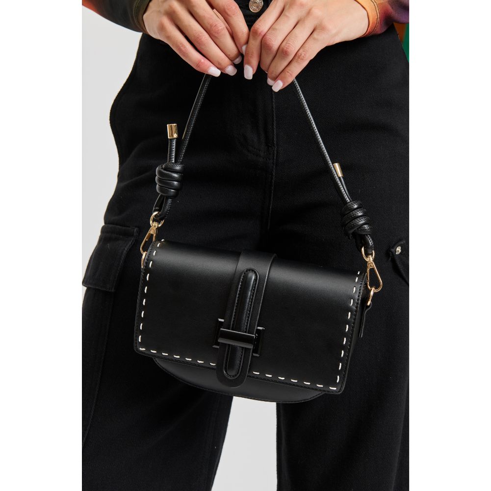 Woman wearing Black Moda Luxe Norah Crossbody 842017133650 View 4 | Black