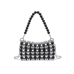 Product Image of Moda Luxe Janet Evening Bag 842017133933 View 5 | Black Silver