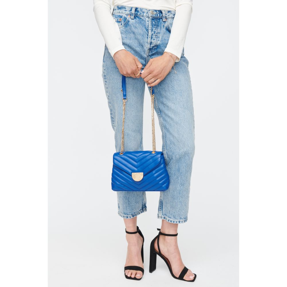 Woman wearing Cobalt Moda Luxe Nora Crossbody 842017130505 View 2 | Cobalt