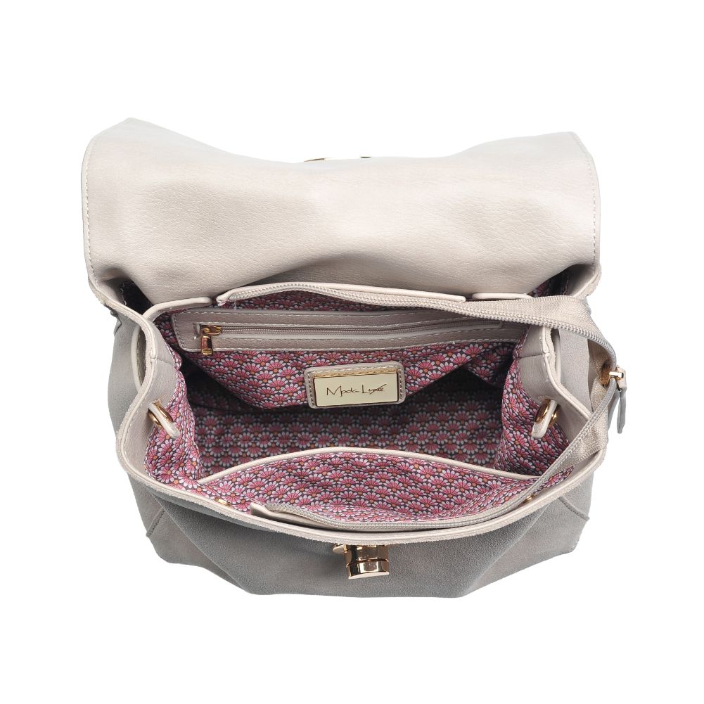 Product Image of Moda Luxe Antoinette Backpack 842017112365 View 8 | Dove Grey