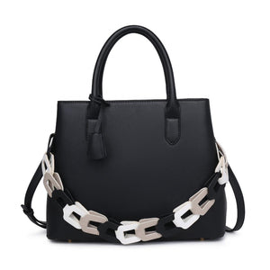 Product Image of Moda Luxe Regalina Satchel 842017135319 View 5 | Black