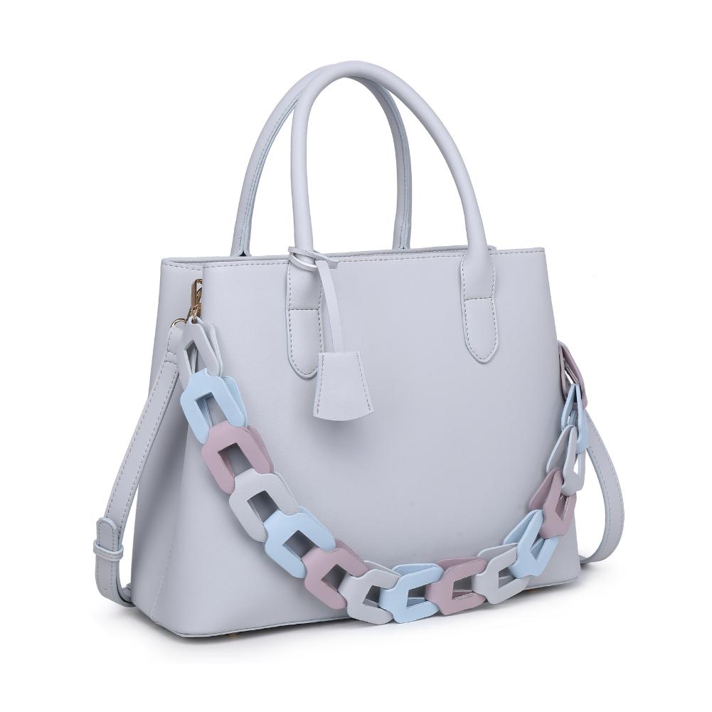 Product Image of Moda Luxe Regalina Satchel 842017135333 View 6 | Dove Grey