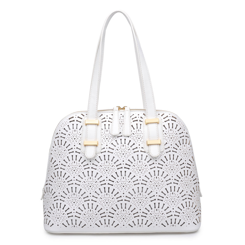 Product Image of Moda Luxe Alondra Satchel 842017112211 View 1 | White