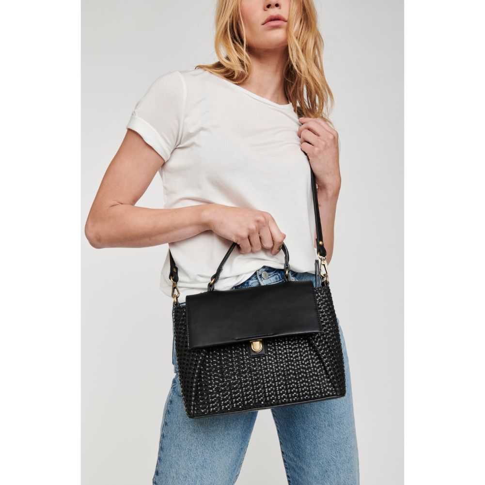 Woman wearing Black Moda Luxe Sydney Crossbody 842017124870 View 1 | Black