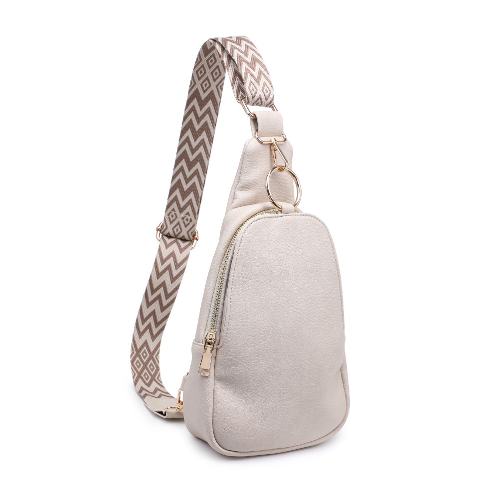 Product Image of Moda Luxe Regina Sling Backpack 842017133346 View 7 | Cream