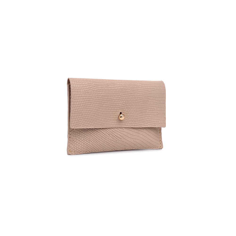 Product Image of Moda Luxe Elle Croc Petite Card Holder 842017119968 View 2 | Nude