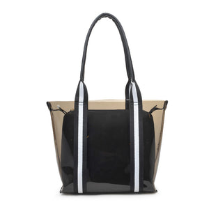 Product Image of Moda Luxe Jacelyne Tote 842017124924 View 5 | Black White