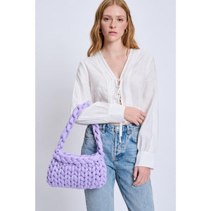 Woman wearing Lilac Moda Luxe Trendelle Hobo 842017134947 View 2 | Lilac