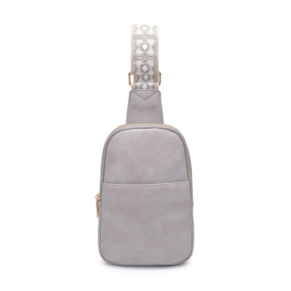 Product Image of Moda Luxe Zuri Sling Backpack 842017135869 View 5 | Grey