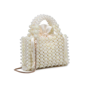 Product Image of Moda Luxe Plushette Evening Bag 842017135340 View 6 | White