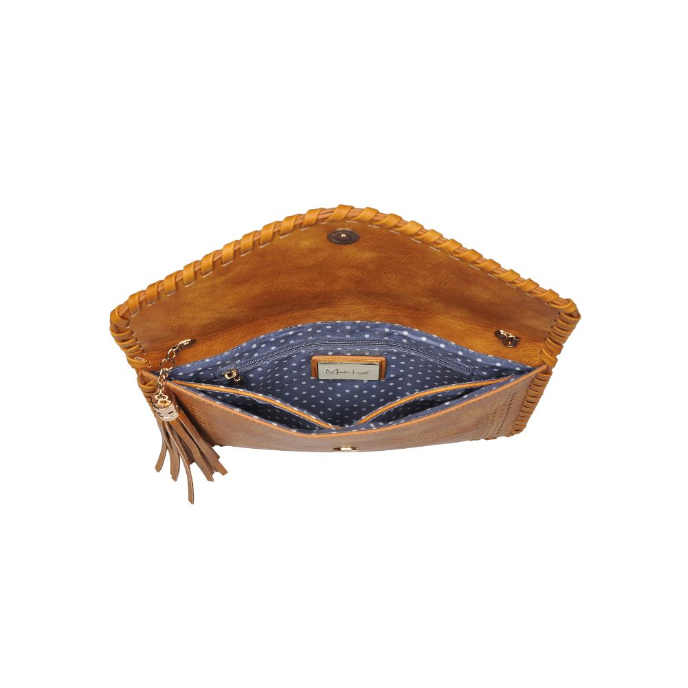 Product Image of Moda Luxe Daisy Clutch 842017122234 View 8 | Mustard