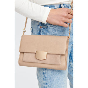 Woman wearing Natural Moda Luxe Hazel Crossbody 842017130826 View 1 | Natural