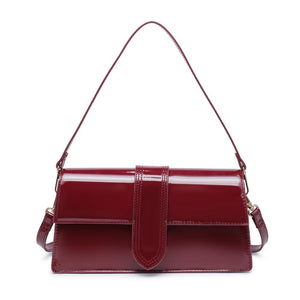 Product Image of Moda Luxe Violet - Patent Crossbody 842017136620 View 5 | Burgundy