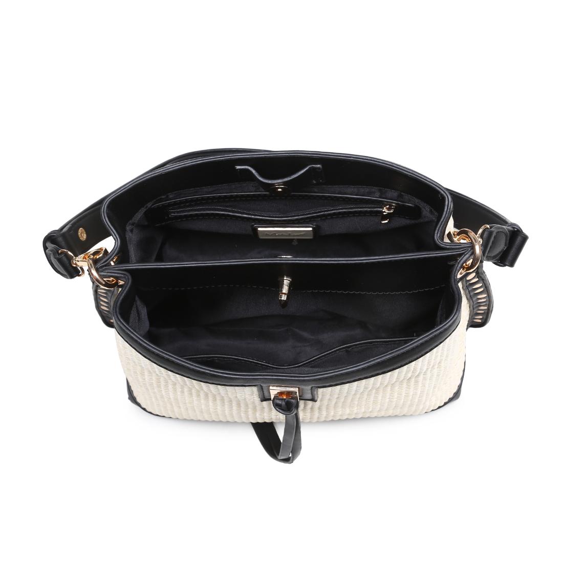 Product Image of Moda Luxe Rina Shoulder Bag 842017138150 View 8 | Ivory Black