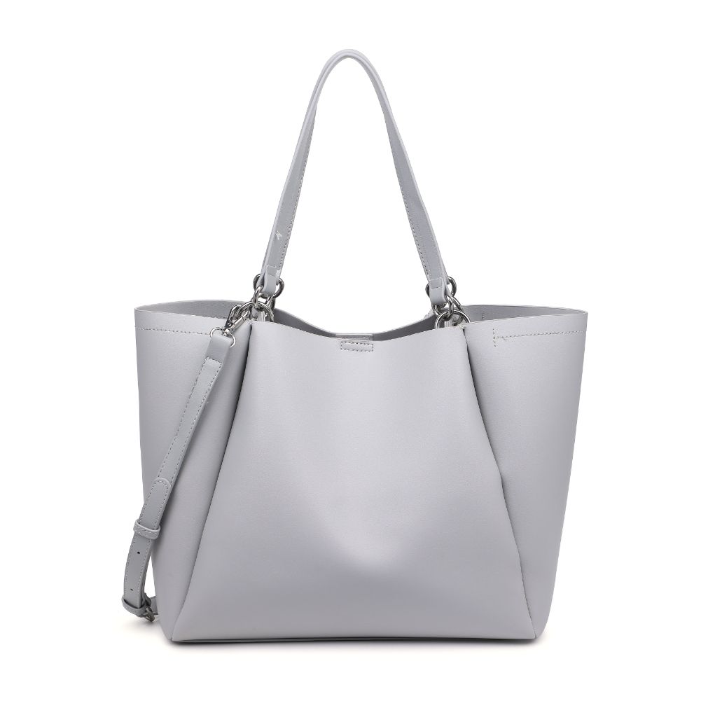 Product Image of Moda Luxe Brooklyn Tote 842017132714 View 5 | Grey