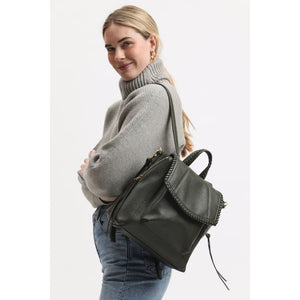 Woman wearing Olive Moda Luxe Dido Backpack 842017133230 View 2 | Olive