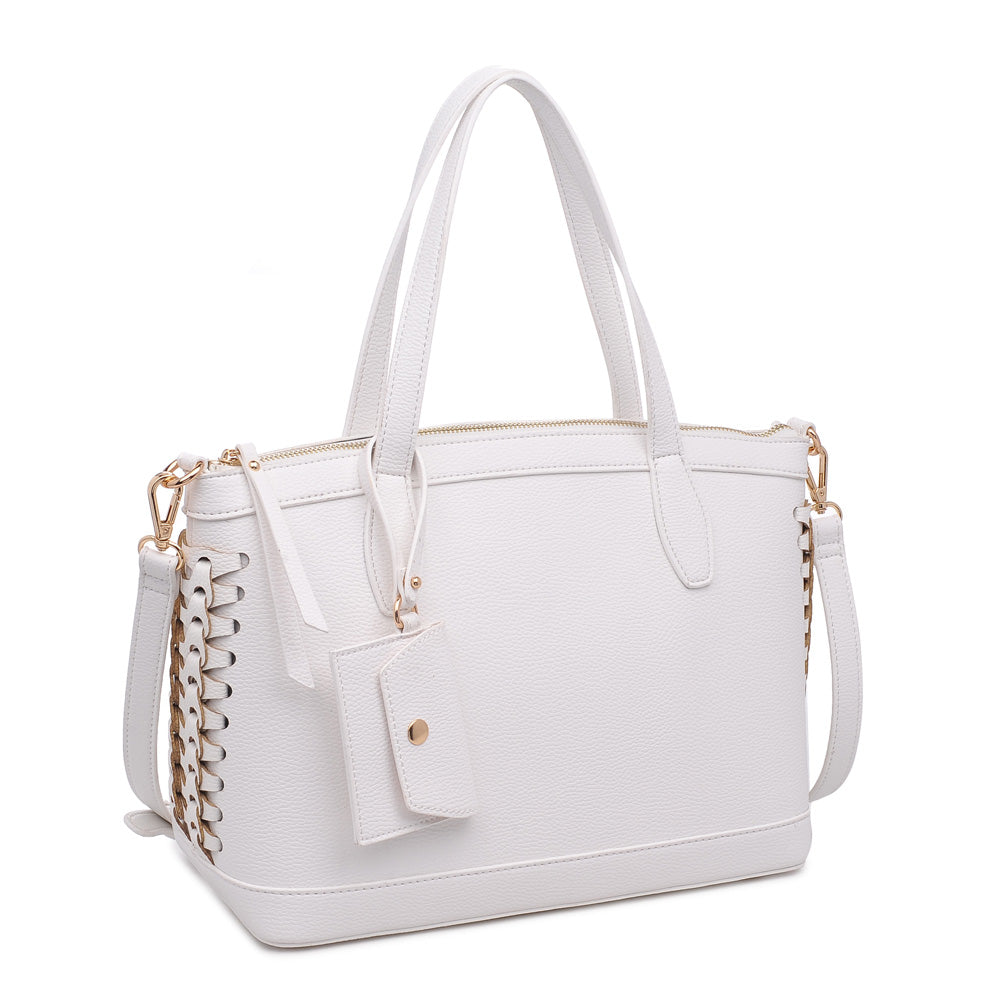 Product Image of Moda Luxe Stormi Satchel 842017118749 View 2 | White