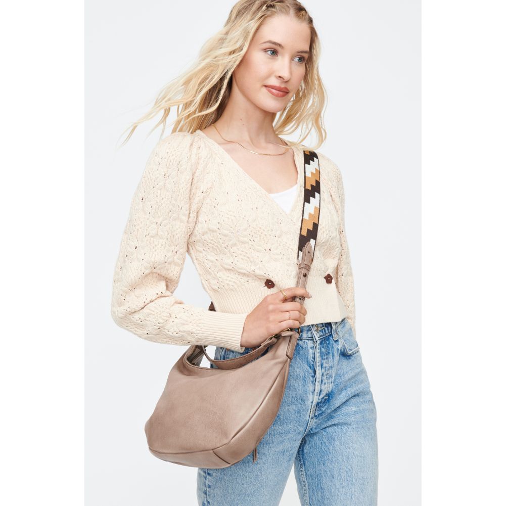 Woman wearing Natural Moda Luxe Ella Hobo 842017130239 View 1 | Natural