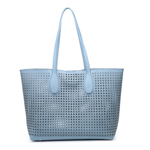 Product Image of Moda Luxe Brazil Tote 842017124252 View 5 | Eggshell Blue