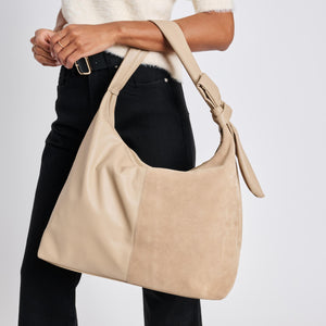 Woman wearing Natural Moda Luxe Hazel Hobo 842017137122 View 1 | Natural