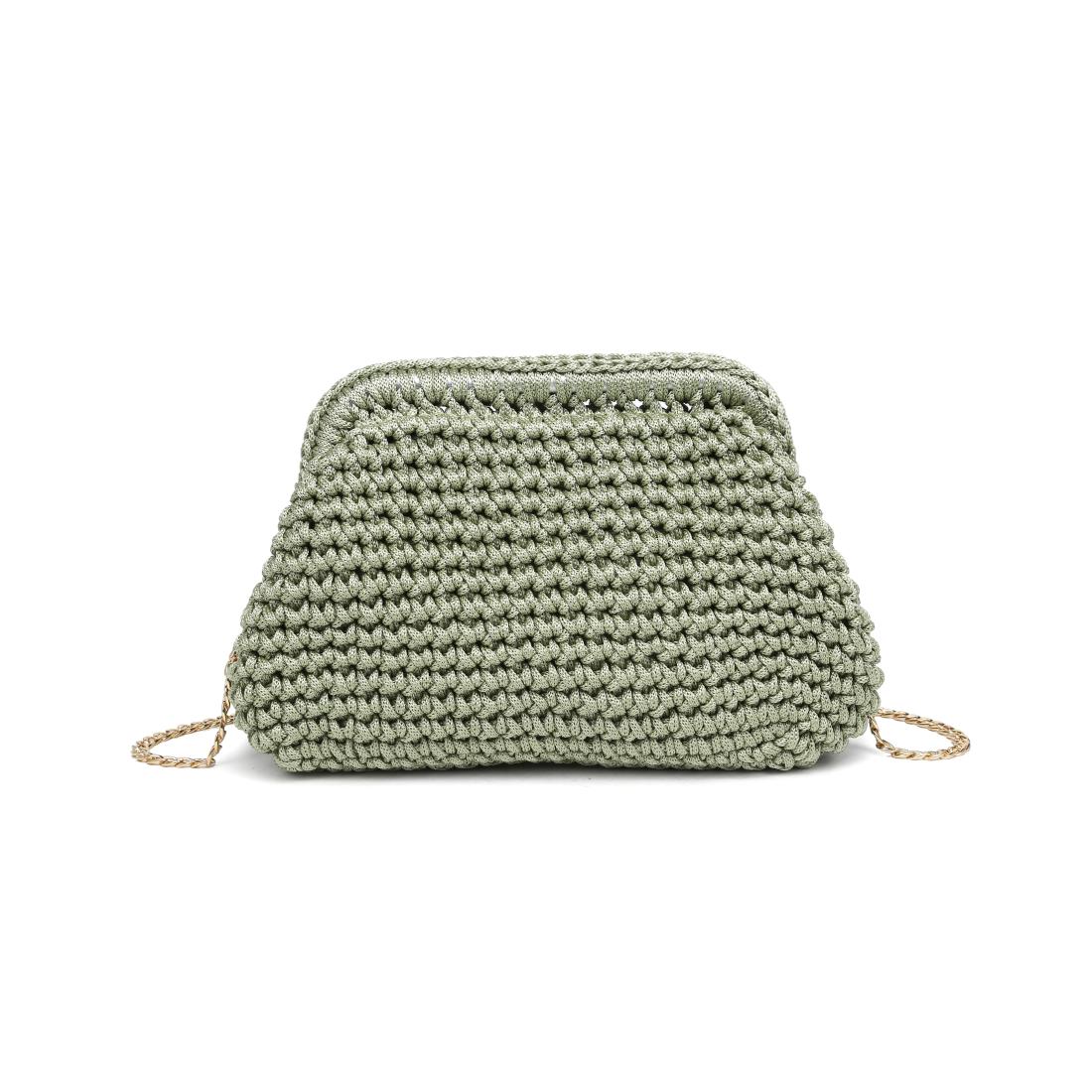 Product Image of Moda Luxe Anastasia Clutch 842017138266 View 5 | Sage