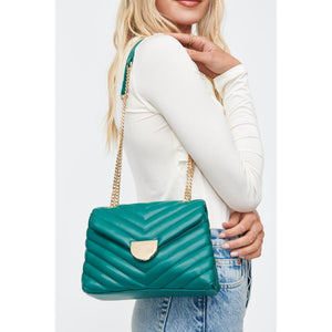 Woman wearing Emerald Moda Luxe Nora Crossbody 842017130482 View 4 | Emerald