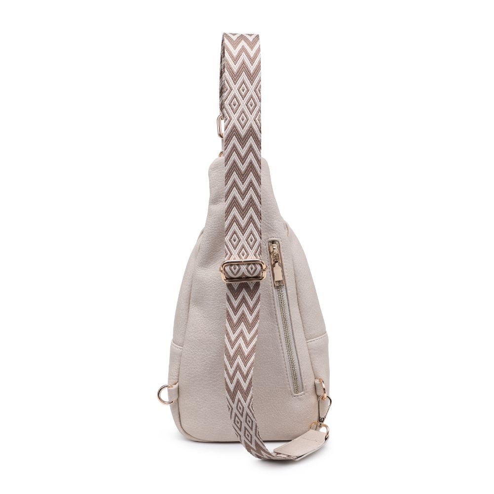 Product Image of Moda Luxe Regina Sling Backpack 842017133346 View 6 | Cream